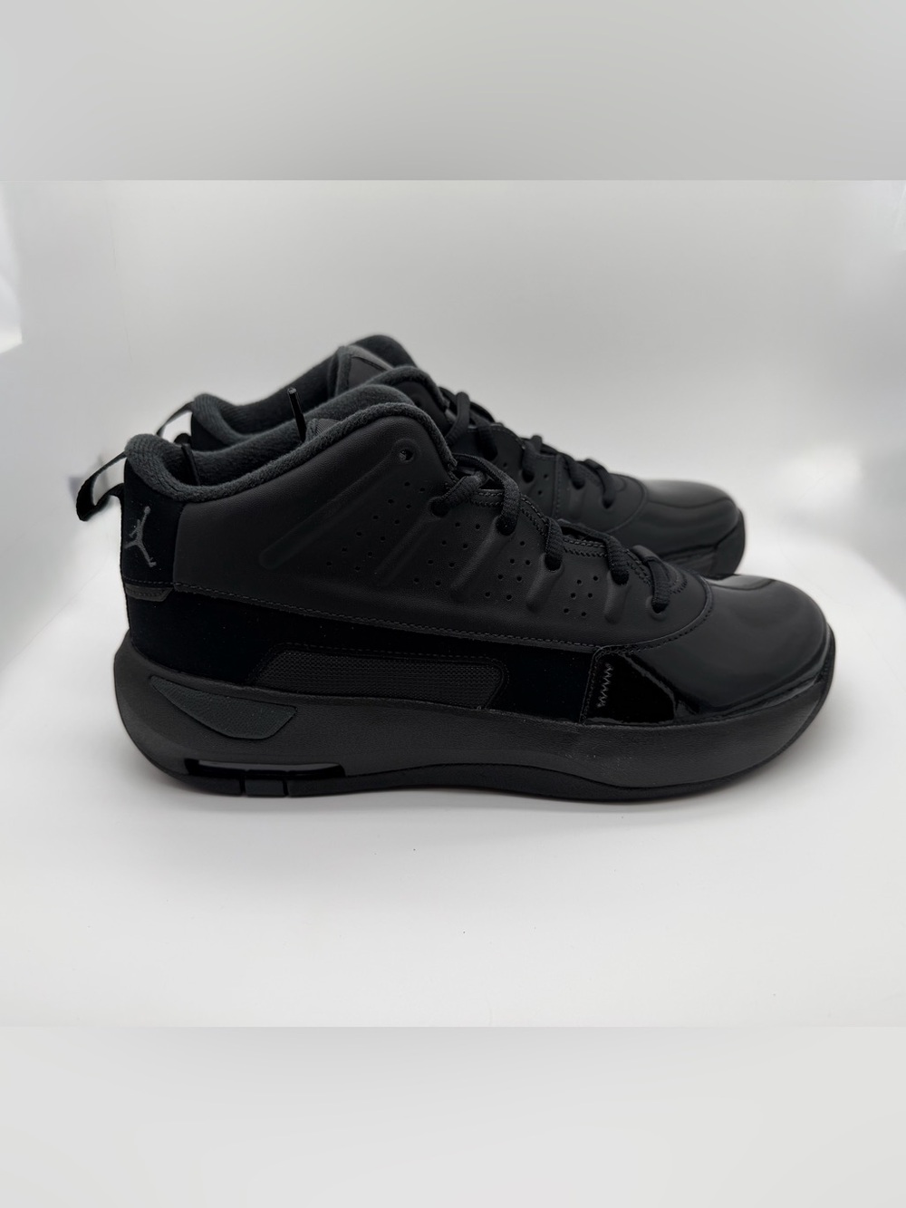 Jordan Kids’ Max Aura 7 All-Black High-Top Sneakers